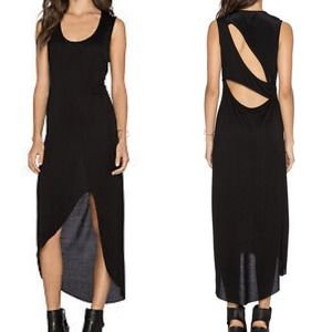 Haute Hippie Back Cut-Out Dress in Black Size M